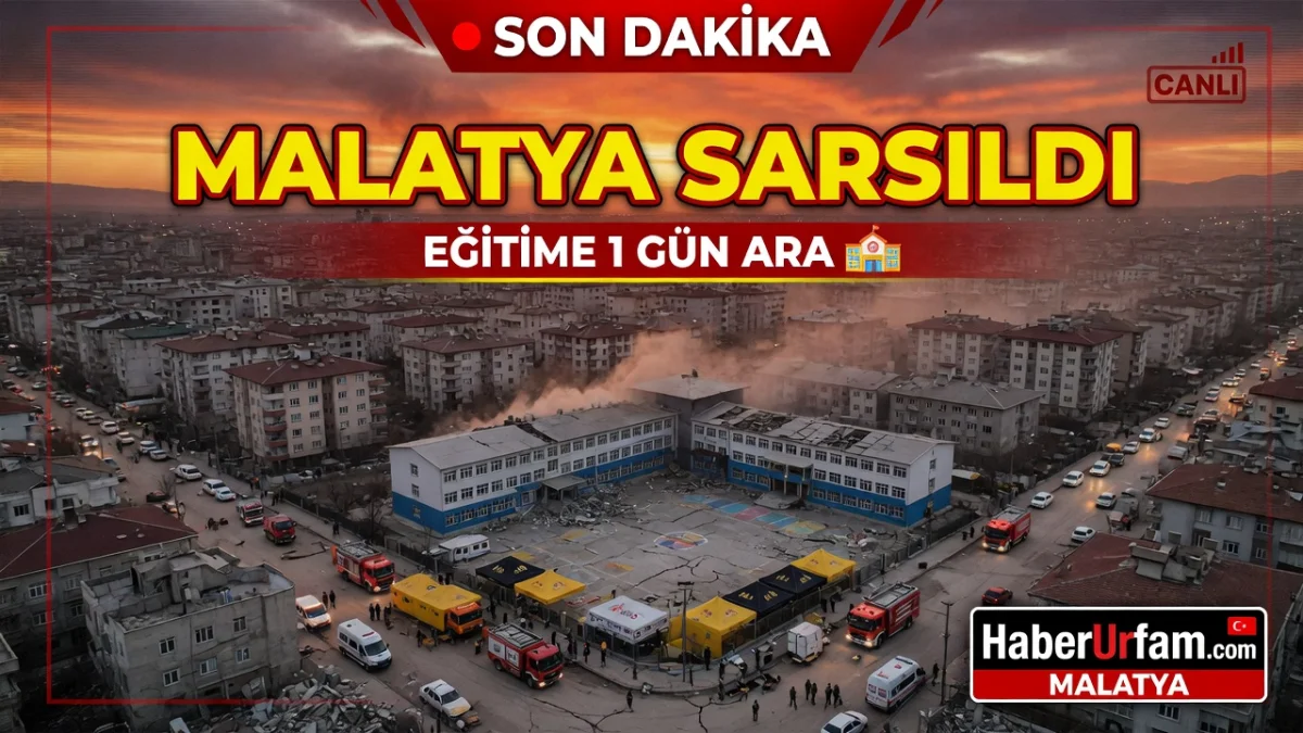 Malatya’da 5.6’lık Deprem Sonrası Okullara 1 Gün Ara Verildi